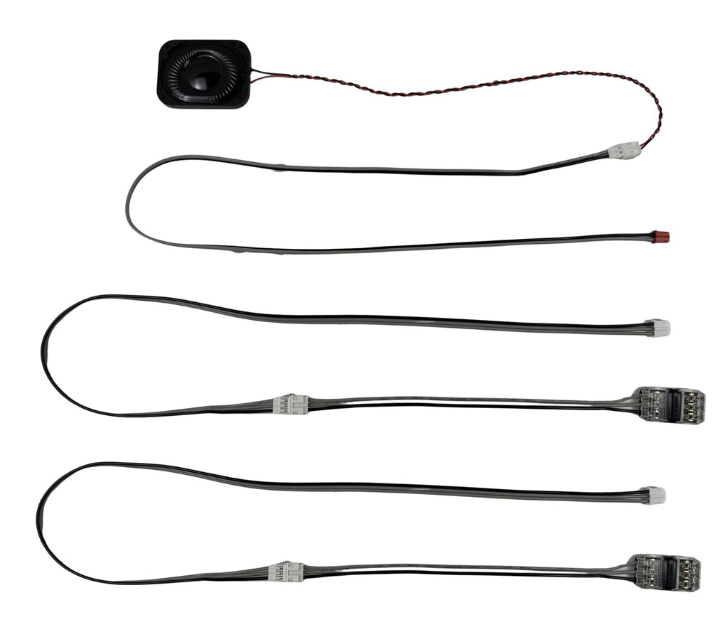 SNOO replacement speaker and internal wiring harnesses laid out by component