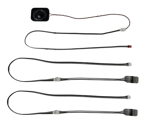 SNOO replacement speaker and internal wiring harnesses laid out by component